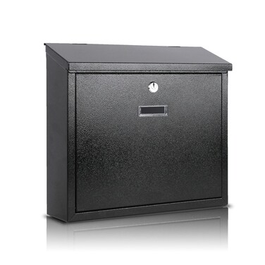 Xydled Mail Boxes with Key Lock, Locking Mailbox Wall Mounted, Black