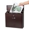 Xydled Mail Boxes with Key Lock, Locking Mailbox Wall Mounted, Bronze