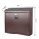 Xydled Mail Boxes with Key Lock, Locking Mailbox Wall Mounted, Bronze