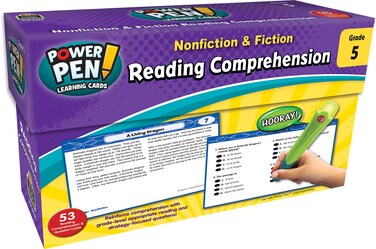 Teacher Created Resources Power Pen Learning Cards: Reading Comprehension Grade 5 (TCR6468)