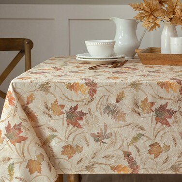 Benson Mills Natures Leaves Autumn Tablecloth (60" X 140" Rectangular)