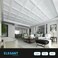 Art3d 12-Pack Modern Drop Ceiling Tiles for Suspended Grid, 2 X 2 Ft, White