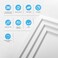 Art3d 12-Pack Modern Drop Ceiling Tiles for Suspended Grid, 2 X 2 Ft, White