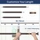 Enjoybasics 1" Bronze Shower Curtain Rod, 30-76" Adjustable, Secure Tension