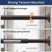 Enjoybasics 1" Bronze Shower Curtain Rod, 30-76" Adjustable, Secure Tension