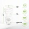 Kor GU24 Cfl Light Bulbs, 13W 60W Equivalent, 5000K Bright White, 4-Pack