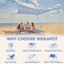 Wekapo Beach Tent Sun Shelter - Easy Setup Beach Canopy with 4 Sturdy Poles