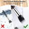 Tanlade 10 Pcs Foundation Brushes Bulk Flat Top Makeup Brushes, Black