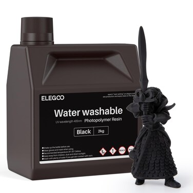 Elegoo Water Washable 3D Printer Resin Black 2000G
