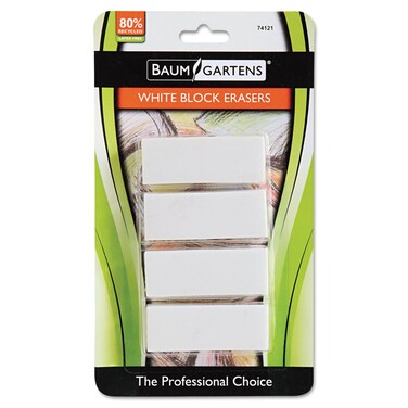 Baumgartens White Block Eraser