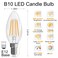 GvvooHome LED Candelabra Light Bulbs 40 Watt Equivalent, Dimmable E12 Bulb 2700K