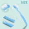 Geodurn 4 Pieces Denture Brush, Small Toothbrush for Dentures, Multi-Layered Bristles Ergonomic Rubber Handle for False Teeth Cleaning