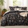 Bedsure Black Floral Queen Comforter Set, Breathable Fall Bedding 3 Pcs