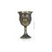 Kichvoe Wine Goblet Set Chic Pattern Design Golden 2 X Goblet