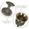 Kichvoe Wine Goblet Set Chic Pattern Design Golden 2 X Goblet