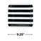 Fun Express Black &amp; White Striped Square Paper Dinner Plates