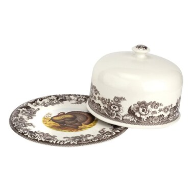 Spode Woodland 2 Piece Serving Platter with Dome