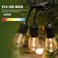 GvvooHome LED S14 Replacement Light Bulbs for Outdoor String Lights, 1W Shatterproof Edison Light Bulbs for Outside Patio Garden, E26 Standard Base, Dimmable, 2200K Warm White, 15 Pack