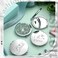 Barydat 10 Pcs Bridesmaid Proposal Gifts I Do Crew Compact Mirrors, Green