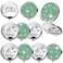Barydat 10 Pcs Bridesmaid Proposal Gifts I Do Crew Compact Mirrors, Green