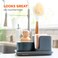 Full Circle Kitchen Dish Brush, Bamboo Handle & Strong Bristles, White 2PK