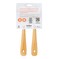 Full Circle Kitchen Dish Brush, Bamboo Handle & Strong Bristles, White 2PK