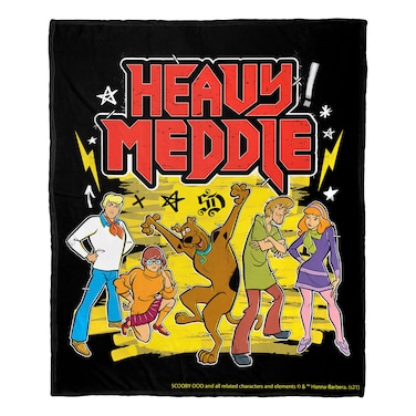 Northwest Scooby Doo Silk Touch Throw Blanket, 50" X 60", Heavy Meddle