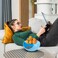 BuleVina Sunflower Seed Bowl, Snacks Storage Box with Shell Holder &amp; Cellphone Slot, Double Layer Nut Dry Fruit Serving, Multi-Function Pistachio Peanut Spit Cup Creative Gift for Lazy People Couch