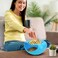 BuleVina Sunflower Seed Bowl, Snacks Storage Box with Shell Holder &amp; Cellphone Slot, Double Layer Nut Dry Fruit Serving, Multi-Function Pistachio Peanut Spit Cup Creative Gift for Lazy People Couch