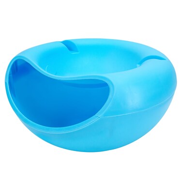 BuleVina Sunflower Seed Bowl, Snacks Storage Box with Shell Holder &amp; Cellphone Slot, Double Layer Nut Dry Fruit Serving, Multi-Function Pistachio Peanut Spit Cup Creative Gift for Lazy People Couch