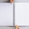 Lihit lab. Refillable Notebook (Journal), Lined Paper, 9.9 X 7.3 Inches, Blue (N1608-8)