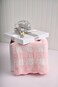 Mud Pie Children's Pink Gingham Chenille Blanket