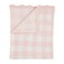 Mud Pie Children's Pink Gingham Chenille Blanket