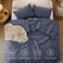 Bedsure Purewoven Cotton Comforter Set Prewashed, Queen, Denim Blue