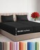 CGK Unlimited Extra Deep Split King Sheet Set - 5 Piece Breathable Cooling Sheets - Black