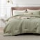 Bedsure Queen Comforter Set Tea Green, Cationic Dyed Bedding Set 3 Pcs