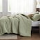 Bedsure Queen Comforter Set Tea Green, Cationic Dyed Bedding Set 3 Pcs