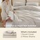 Bedsure Prewashed Duvet Cover Full, Cotton-like Soft Bedding Set, Linen