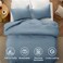 Bedsure King Comforter Set Prewashed Soft Bedding 3PCS Dusty Blue 104"x90