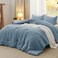 Bedsure King Comforter Set Prewashed Soft Bedding 3PCS Dusty Blue 104"x90