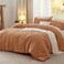 Bedsure King Comforter Set Prewashed Soft Bedding Set 3PCS Pumpkin 104"x90