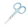 Motanar 2PCS Eyebrow Scissor Makeup Manicure Nails Cuticle Scissors Blue A