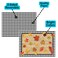 Iconikal 2-Sided Black Gingham Reversible Disposable Paper Place Mats 14 X