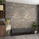 Art3d 20-Pack Durable Faux Brick Peel and Stick 3D Wall Panels, Gray Brown
