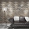 Art3d 20-Pack Durable Faux Brick Peel and Stick 3D Wall Panels, Gray Brown