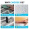 Art3d 20-Pack Durable Faux Brick Peel and Stick 3D Wall Panels, Stone Ash