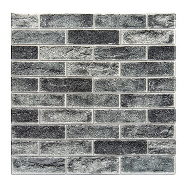 Art3d 20-Pack Durable Faux Brick Peel and Stick 3D Wall Panels, Stone Ash