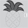 Dimensions Needle Craft Pineapple Wool Felt Applique Embroidery Craft Kit, 6''