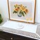 BrekSdat Lace Table Runner Waterproof Fabric Washable Off White 16X35Inch
