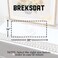 BrekSdat Lace Table Runner Waterproof Fabric Washable Off White 16X35Inch
